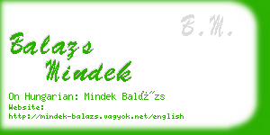 balazs mindek business card